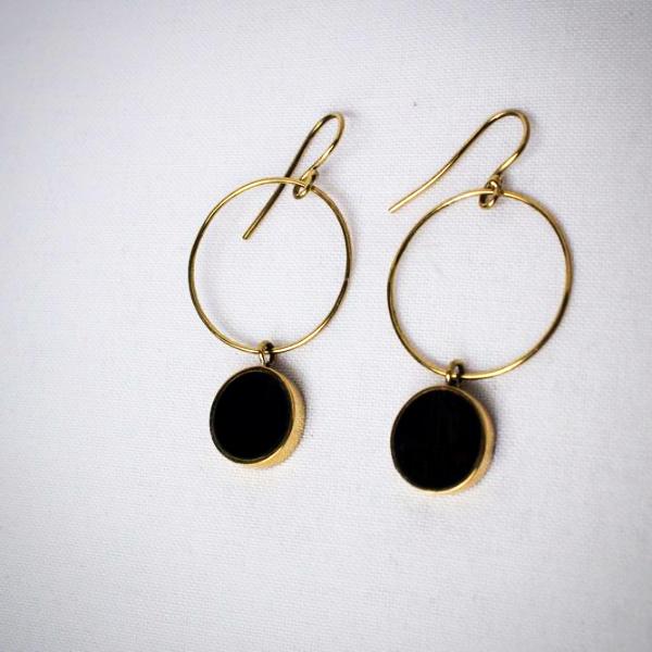 Earrings: #7744 Horn Drop Ring