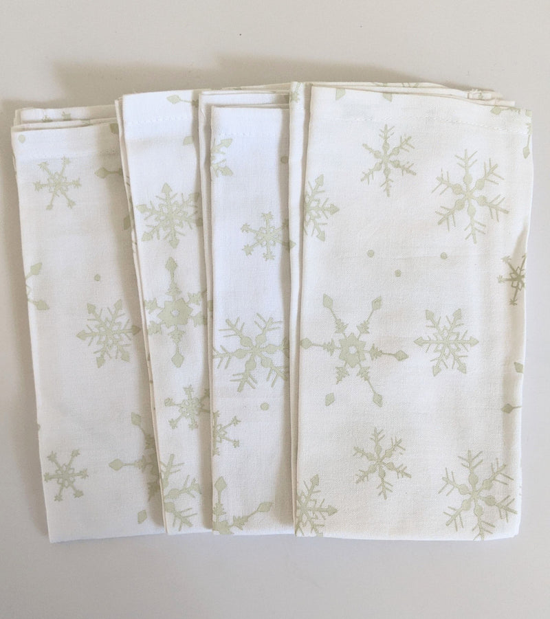 Napkin: #2799 Snowflake Screen Print Set Of 4