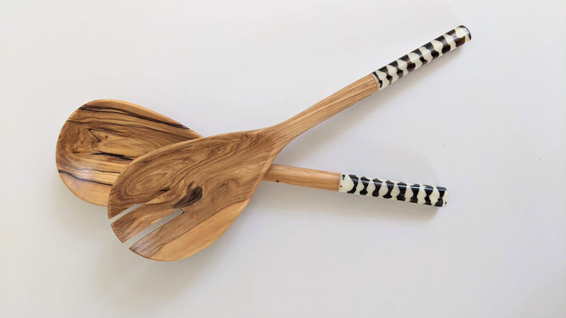 Wood: #7351 Thin Handle Spoon Set