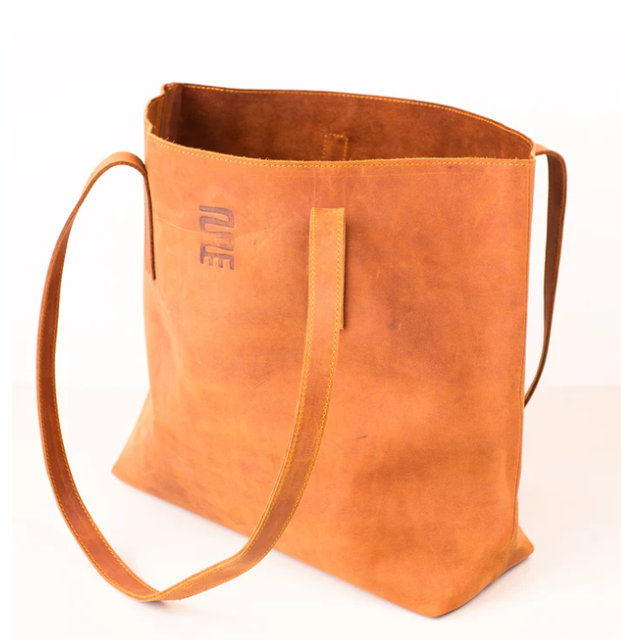 Leather Bag: #3467 Simple Tote