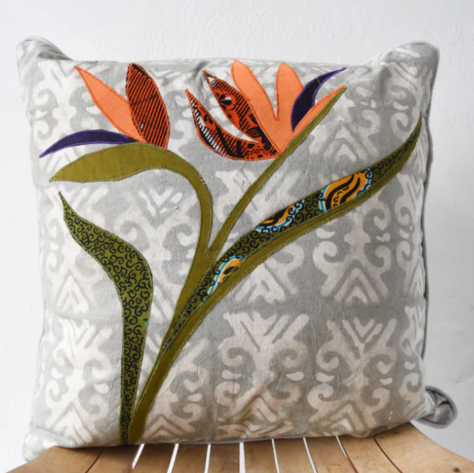 Pillow: #2314 With Form, #2869 W/O Form Bird of Paradise
