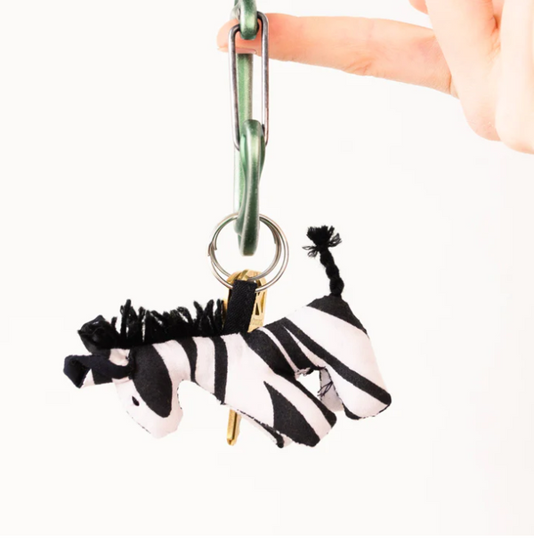 Uganda Accessory: #4957 Animal Zebra Key holder