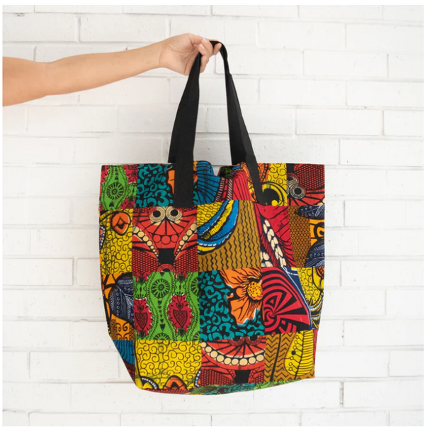 Kitenge Bag: #4114 Patch Market Bag