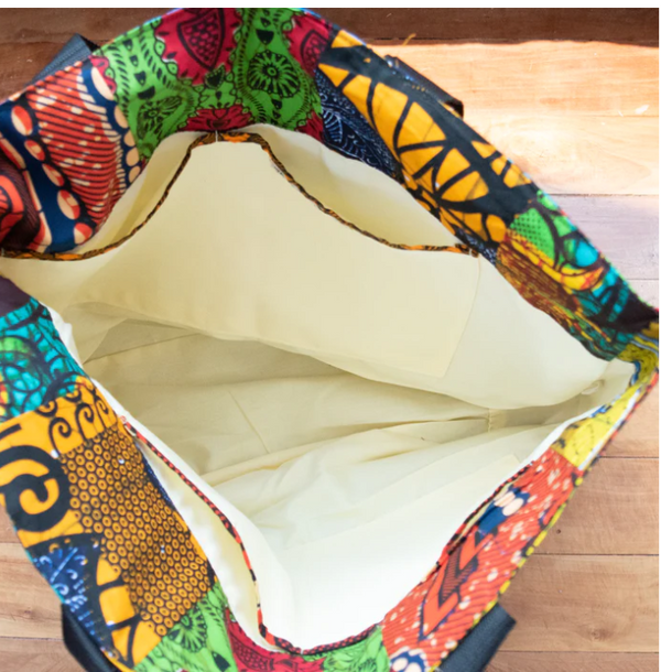 Kitenge Bag: #4114 Patch Market Bag
