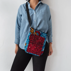 Kitenge Bags: #4103 Mini Messenger