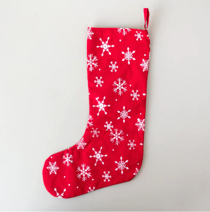 Stocking: #3353 Snowflake Screen Print