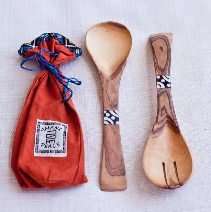 Wood: #7333 Flat Spoon Set