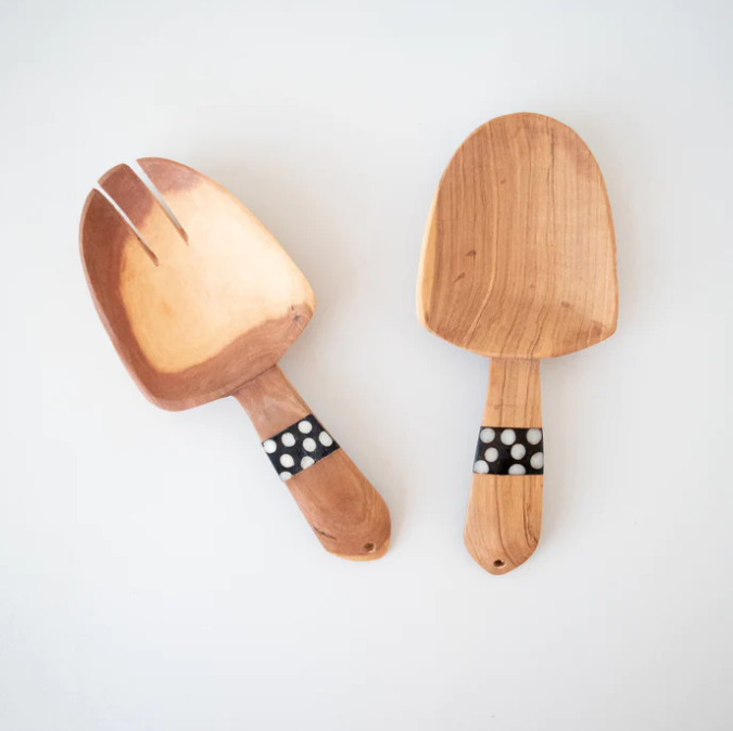 Wood: #7349 Short Spoon Set