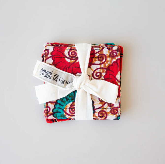 Coasters: #4611 Kitenge Square Coasters set of 6