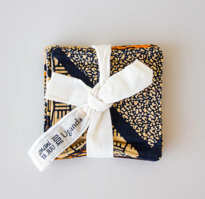 Coasters: #4611 Kitenge Square Coasters set of 6