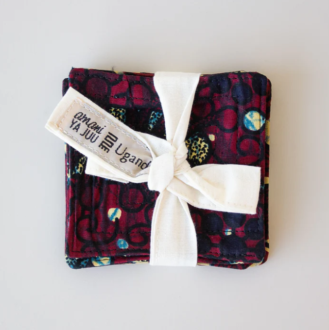 Coasters: #4611 Kitenge Square Coasters set of 6