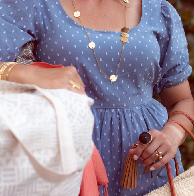 Necklace: #7865 Brass Circle Chain