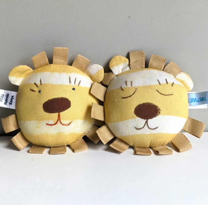 Baby Rattle: #2486 Lion, #2484 Elephant and #2485 Giraffe