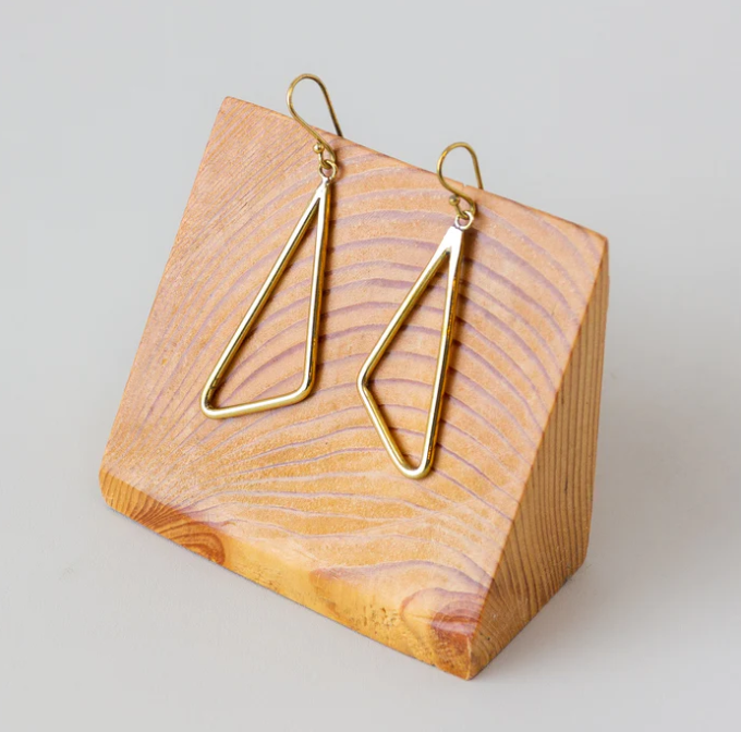 Earrings: #7881 Open Triangle