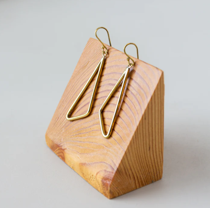 Earrings: #7881 Open Triangle