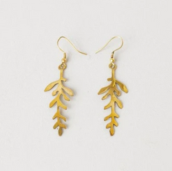 Earrings: #7860 Rosemary Leaf