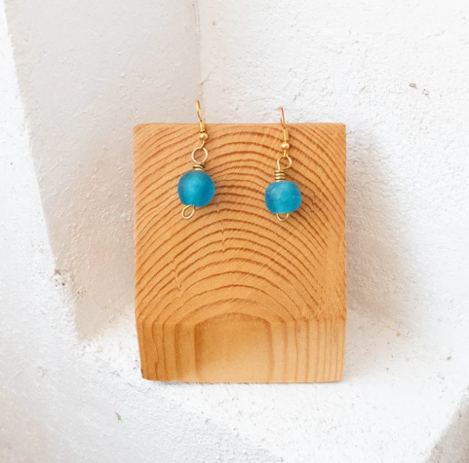 Earrings: #7537 Bottlebead Simple