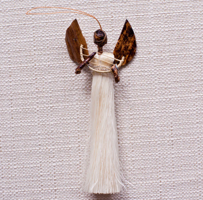 Ornament: #7109 Angel Sisal  (Set of 4)
