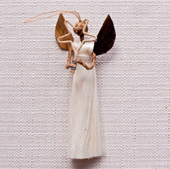 Ornament: #7109 Angel Sisal  (Set of 4)
