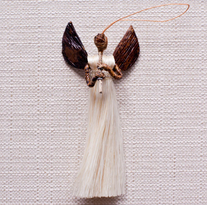 Ornament: #7109 Angel Sisal  (Set of 4)