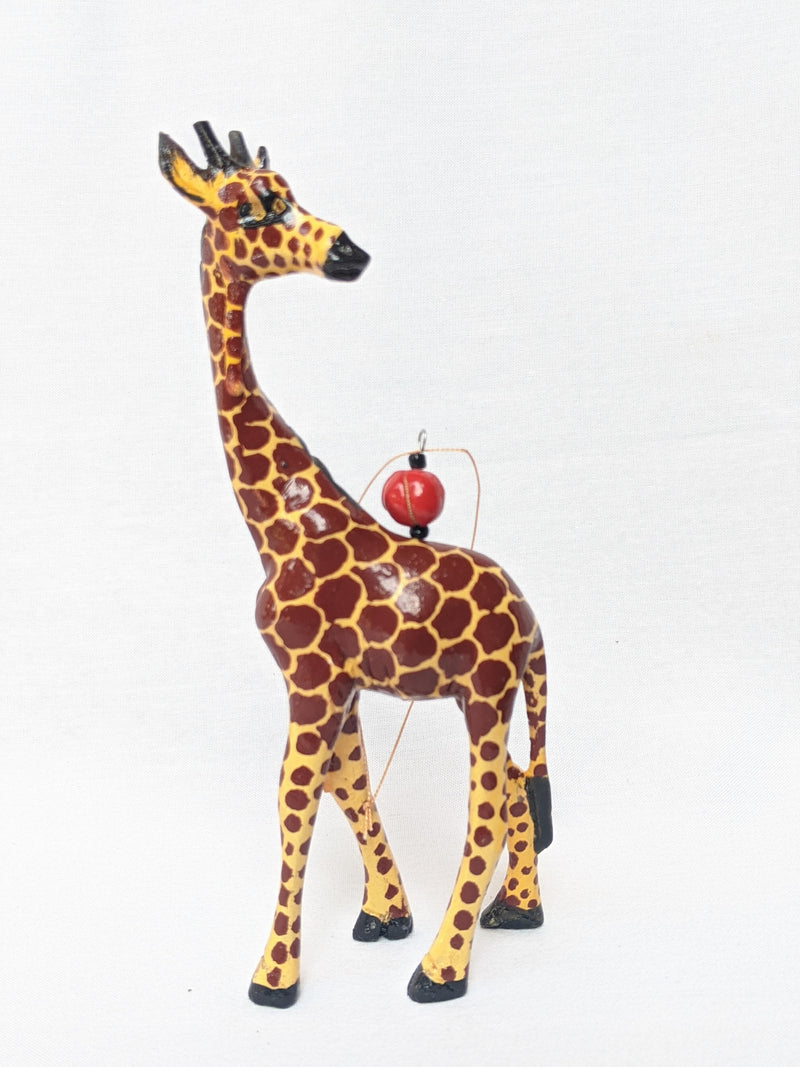 Ornament: #7788 Animal Wood Giraffe