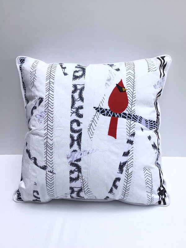 Pillow: #3180 With Form, #3181 W/O Form Christmas Snowbird