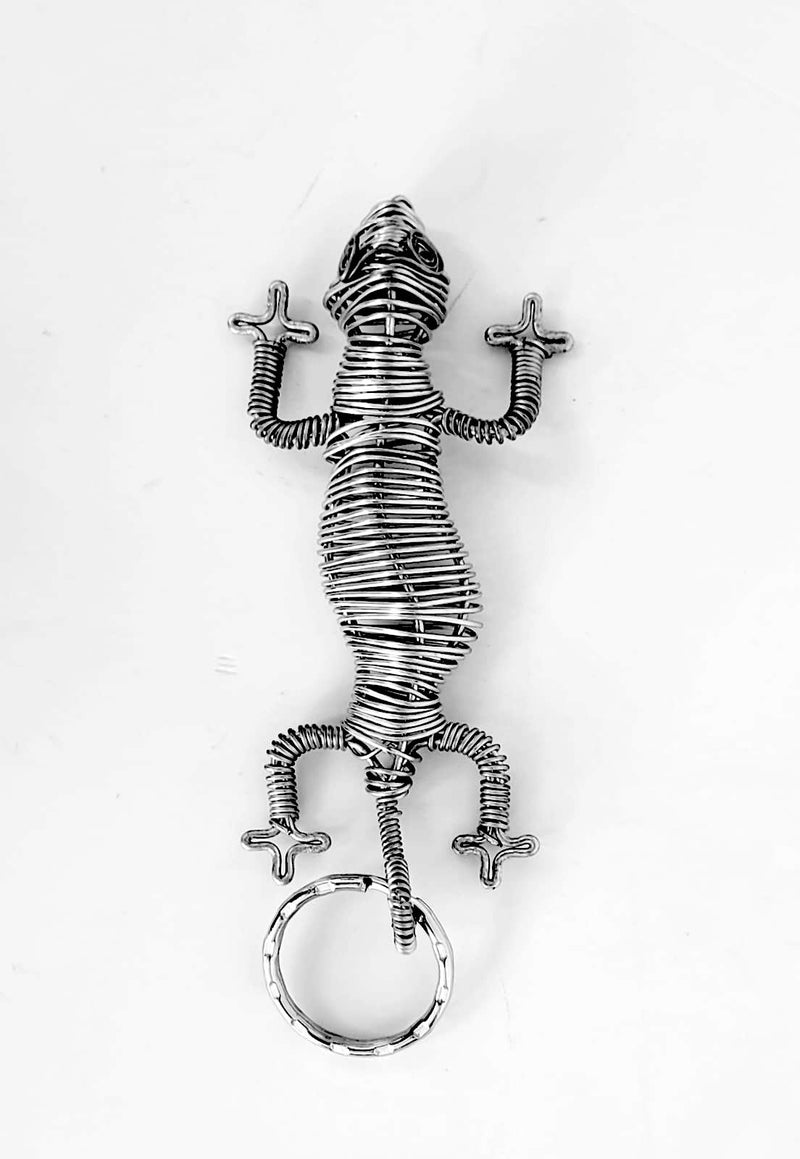 #9676  Giraffe, #9677  Ostrich, #9678  Zebra, #9679  Lizard, #9646 Motorcycle Safari Wire Keyholder