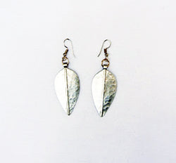 Earrings: #7722 Hammered Leaf