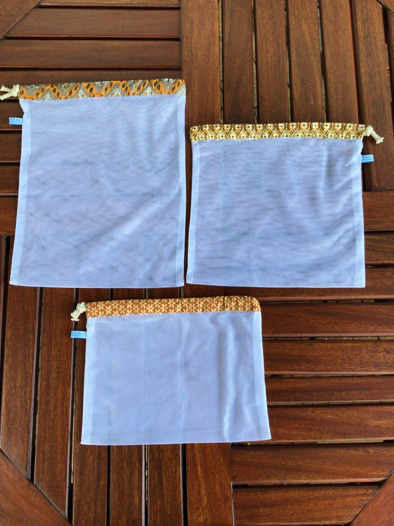 Netting Bag: #3444 Veggie Cinch Bags set of 3