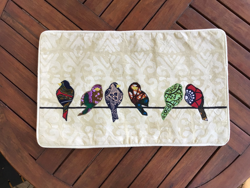 Pillow: #3004 With Form, #3005 W/O Form Birds on a Wire
