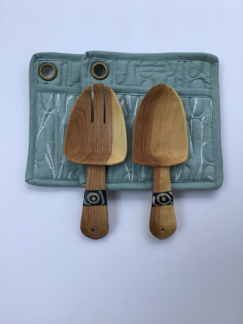 Hot Pad: #3433 W/Sp, #3432 W/O Sp Screen Print Hot Pad Set