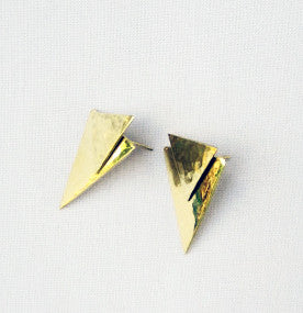 Earrings: #7568 Brass Double Triangle