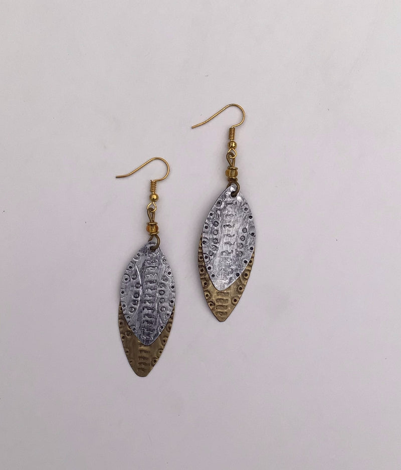 Earrings : #7505 Double Leaf