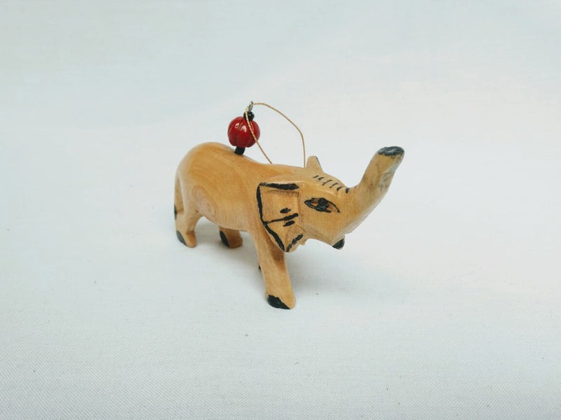 Ornament: #7761 Animal Wood Elephant