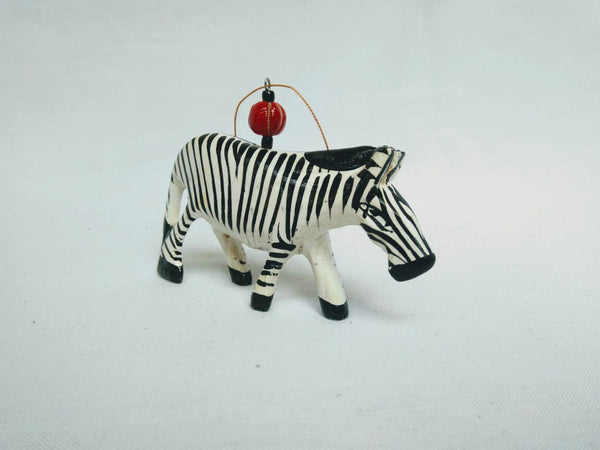Ornament: #7789 Animal Wood Zebra