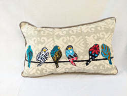 Pillow: #3004 With Form, #3005 W/O Form Birds on a Wire