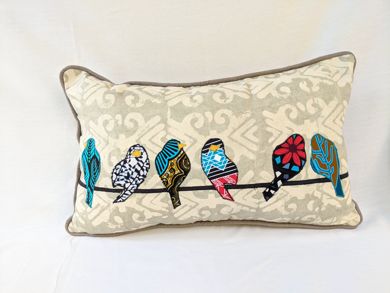 Pillow: #3004 With Form, #3005 W/O Form Birds on a Wire