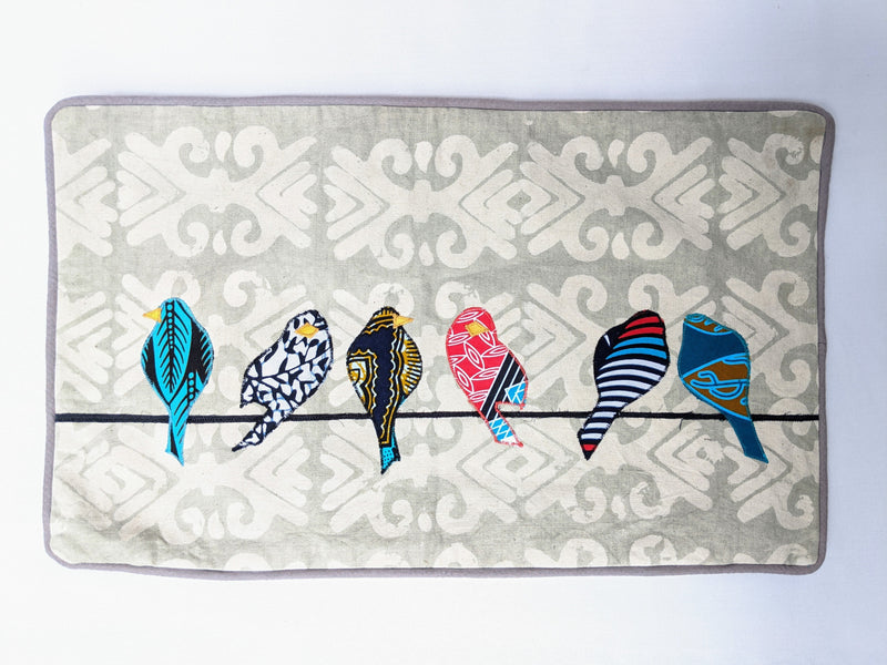 Pillow: #3004 With Form, #3005 W/O Form Birds on a Wire