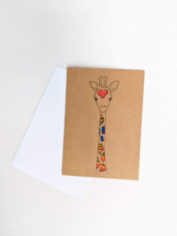 Card: #9159 Giraffe Face, #9124 Giraffe Legs