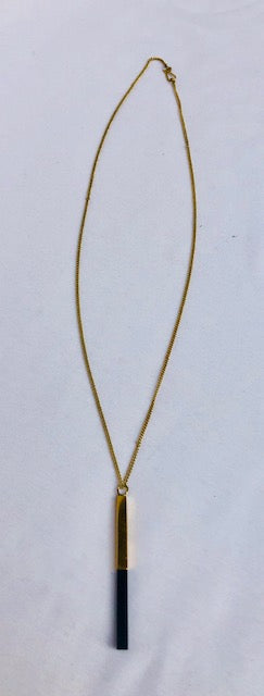 Necklace: #7777 Brass Wood Plank