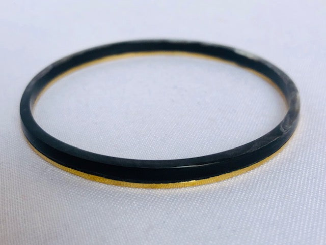 Bracelet: #7772 Single Brass/Horn Bangle