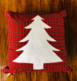 Pillow: Plaid Maasai Christmas Tree Pillow