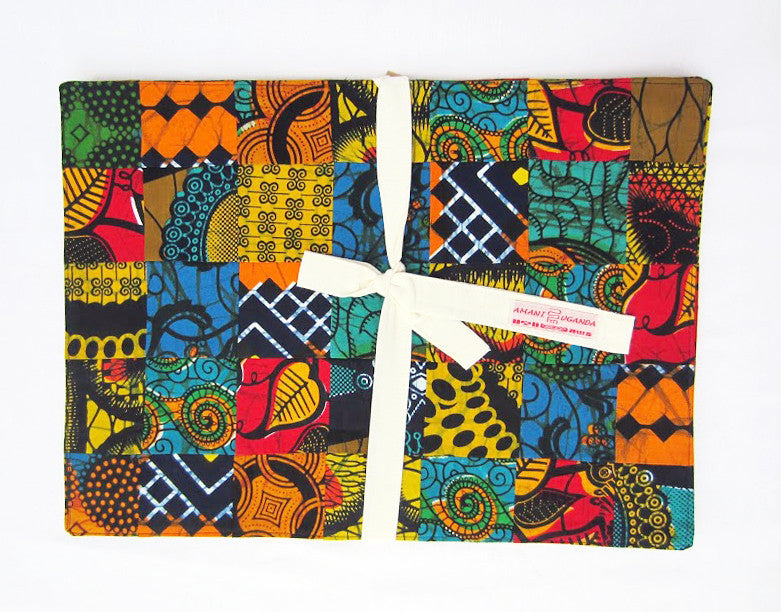 Placemats: #4613 Patch Placemat Set of 4 Rectangle