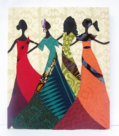 Wall Hanging: #2785 W/O Frame, #2580 Framed Amani Sisters M
