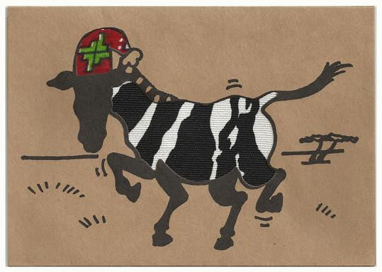 Card: #9113 Christmas Zebra